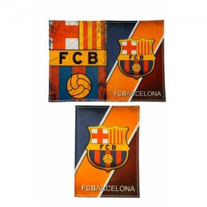 Обложка на паспорт ФК Барселона (9.5 х 13.5 см) No Brand