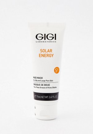 Маска для лица Gigi грязевая ихтиоловая Solar Energy Mud Mask For Oil Skin, 75 мл. Цвет: прозрачный