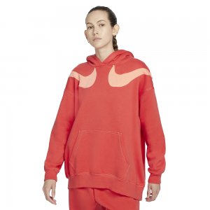 Женская худи Oversized Fleece Hoodie Nike. Цвет: красный