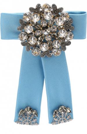 Заколка с кристаллами Swarovski Dolce & Gabbana. Цвет: голубой