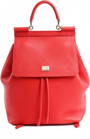 Рюкзак с зеркалом Miss Sicily Dolce & Gabbana. Цвет: красный