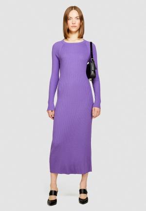 Платье Sisley. Цвет: фиолетовый