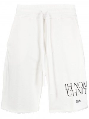 Спортивные шорты с логотипом Ih Nom Uh Nit. Цвет: белый