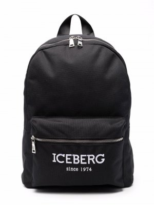 Рюкзак с логотипом Iceberg Kids. Цвет: черный