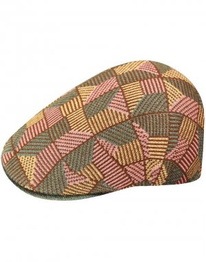 Плоская кепка с плиточным рисунком 507-Разноцветный Kangol