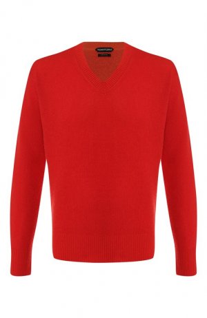 Кашемировый пуловер Tom Ford. Цвет: красный