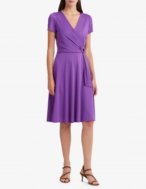 Дневное платье Karlee с короткими рукавами , фиолетовый Lauren Ralph