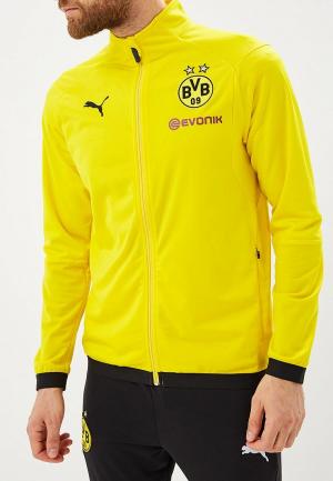 Олимпийка PUMA BVB Poly Jacket with Sponsor Logo 2 side pockets z. Цвет: желтый