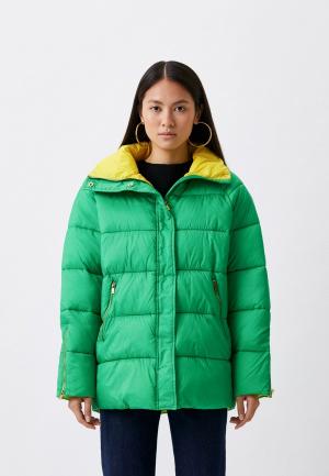 Куртка утепленная Pinko. Цвет: зеленый
