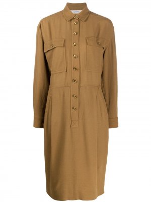 Платье-рубашка 1970-х годов Jean Louis Scherrer Pre-Owned. Цвет: нейтральные цвета