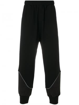 Спортивные брюки с эластичными манжетами Dirk Bikkembergs. Цвет: чёрный