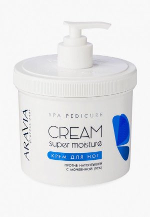 Крем для ног Aravia Professional Super Moisture от натоптышей с мочевиной, 550 мл. Цвет: белый