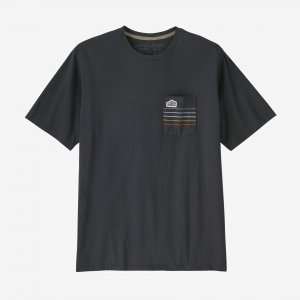 Мужская футболка с карманами и логотипом Ridge Stripe , черный Patagonia
