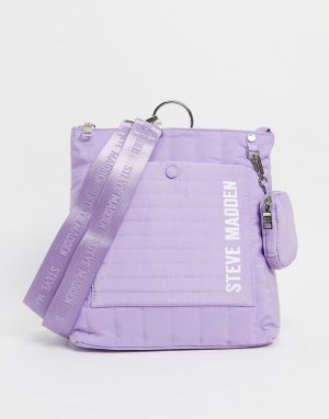 Сиреневый стеганый рюкзак из нейлона Sumba-Фиолетовый цвет Steve Madden
