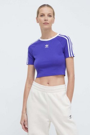 Детская футболка с 3 полосками adidas Originals, фиолетовый Originals