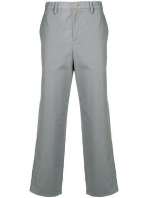 Прямые брюки Digawel. Цвет: серый