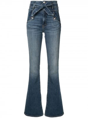 Расклешенные джинсы средней посадки Veronica Beard. Цвет: синий