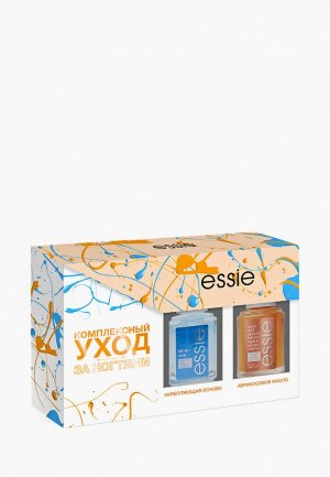 Набор для ухода за ногтями Essie универсальная основа-уход и абрикосовое масло кутикулы. Цвет: прозрачный