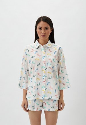 Пижама DKNY. Цвет: белый