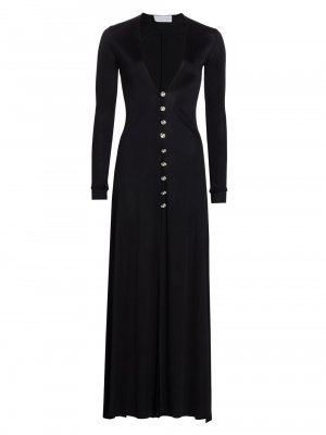 Платье макси Lux с пуговицами , черный Michael Lo Sordo
