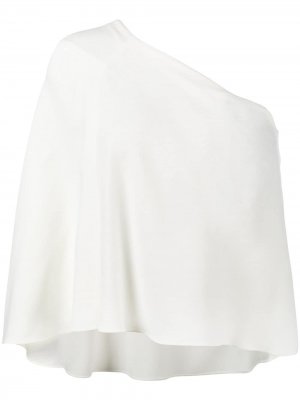 Блузка на одно плечо Hurley Roland Mouret. Цвет: белый