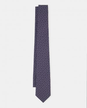 Мужской галстук из натурального шелка актуального дизайна. , синий Lanvin