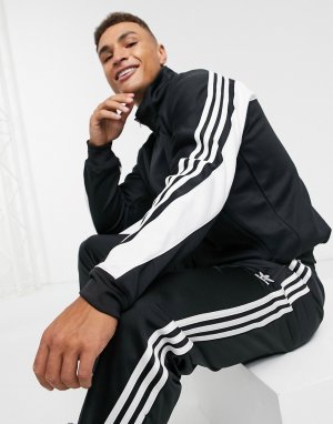 Черно-белая олимпийка с 3 полосками -Черный adidas Originals