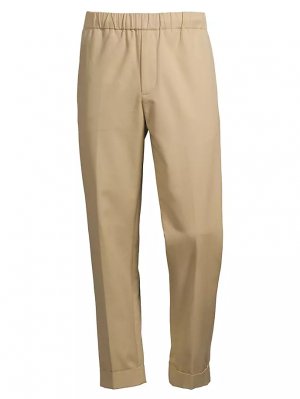 Хлопковые брюки узкого кроя , цвет grey base Club Monaco