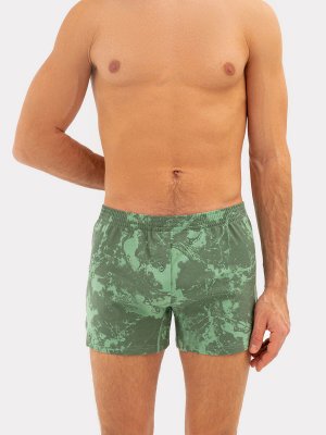 Трусы мужские шорты в зеленые с принтом Mark Formelle