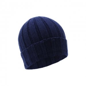 Кашемировая шапка Daniele Fiesoli. Цвет: синий