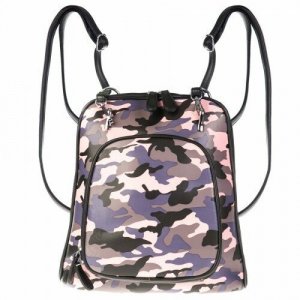 Рюкзак , серый, розовый OrsOro. Цвет: серый/розовый