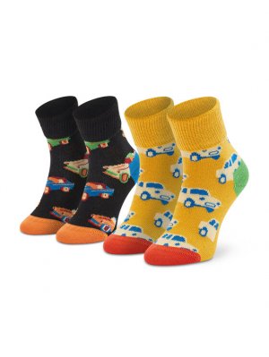 Комплект из 2-х высоких детских носков , мультиколор Happy Socks