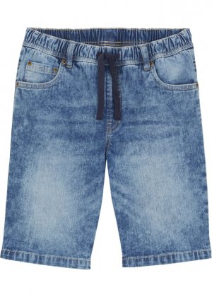 Слипоны-шорты для мальчиков синего цвета из денима , голубой John Baner Jeanswear