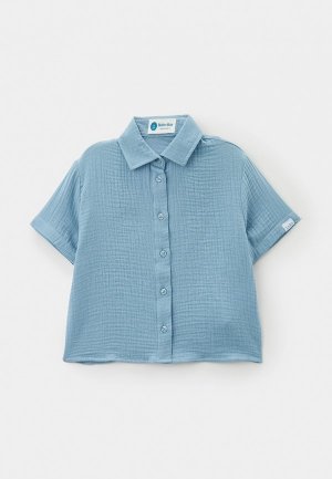 Рубашка Button Blue. Цвет: голубой