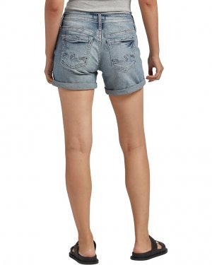Шорты Boyfriend Mid-Rise Shorts L53608EAE205, индиго Silver Jeans Co.