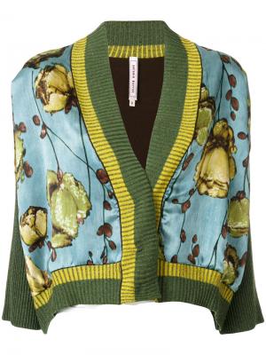 Приталенный пиджак с принтом Antonio Marras. Цвет: многоцветный