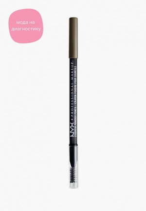 Карандаш для бровей Nyx Professional Makeup Eyebrow Powder Pencil, оттенок 06 Brunette, 1 г. Цвет: коричневый