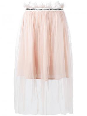 Декорированная тюлевая юбка Mother Of Pearl. Цвет: розовый и фиолетовый