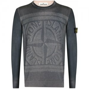 Толстовка Синий STONE ISLAND. Цвет: синий