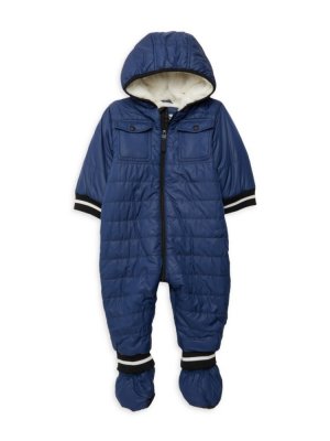 Комплект из двух предметов: комбинезон и пижамы для маленького мальчика , темно-синий Urban Republic