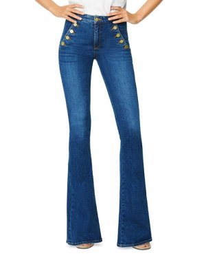Расклешенные джинсы Helena с высокой посадкой цвета «Sailor» средней потертости , цвет Blue Ramy Brook