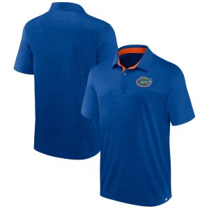 Мужская классическая футболка-поло для домашнего поля с фирменным логотипом Heather Royal Florida Gators Fanatics