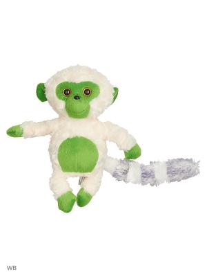 Мягкая игрушка Лемурчик 13.81.2 цвет белый, зелёный Malvina. Цвет: зеленый, белый