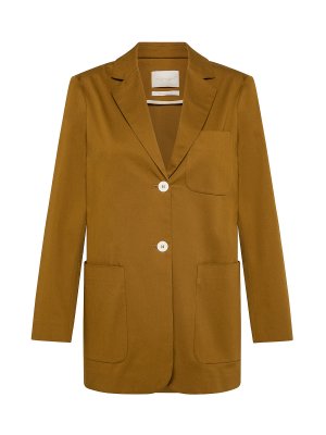 Куртка из оленьей кожи Momoni, светло-коричневый Momonì. Цвет: коричневый