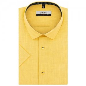 Рубашка , размер 174-184/42, желтый GREG. Цвет: желтый