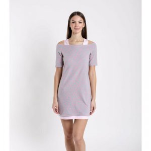 Сорочка SERGE, размер 84, серый, розовый SERGE DENIMES. Цвет: серый/розовый