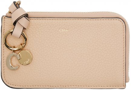 Коричневый бумажник с застежкой-молнией Alphabet Chloé