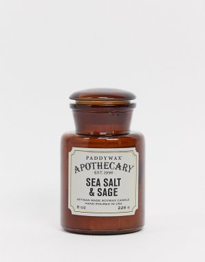 Свеча в стеклянной банке с ароматом морской соли и шалфея APOTHECARY-Бесцветный Paddywax
