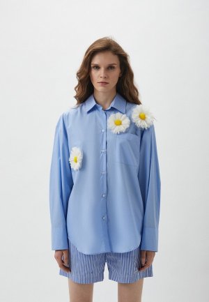 Рубашка MSGM. Цвет: голубой