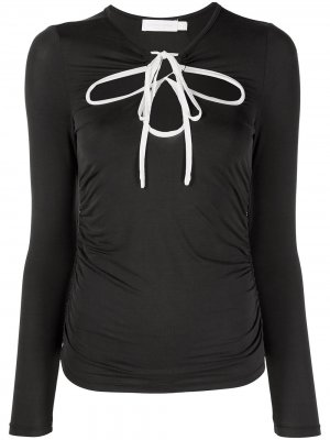 Cut-out detail jersey-knit top Jonathan Simkhai Standard. Цвет: черный
